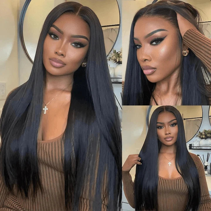 MYA 250% Density Double Drawn Straight Virgin Human Hair 13x6 HD Lace Frontal Glueless Wig Flash Sale1