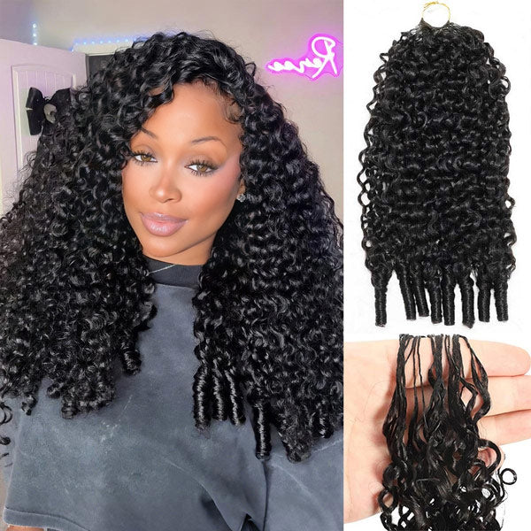 MYA Premium Burmese Curly Crochet Human Hair Soft Defined Curls Natural Looking For Everyday Glam1