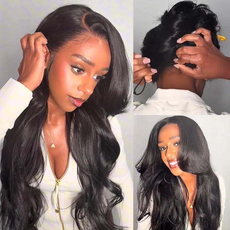 MYA Pre Everything Body Wave Glueless Lace Front Wigs HD Transparent Lace Human Hair Flash Sale-Amanda Hair4