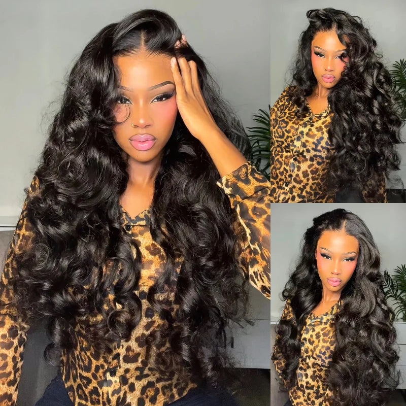 MYA Double Drawn 3D Loose Wave Virgin Human Hair Transparent Full Lace Front Glueless Wig with Curtain Bangs Flash Sale1