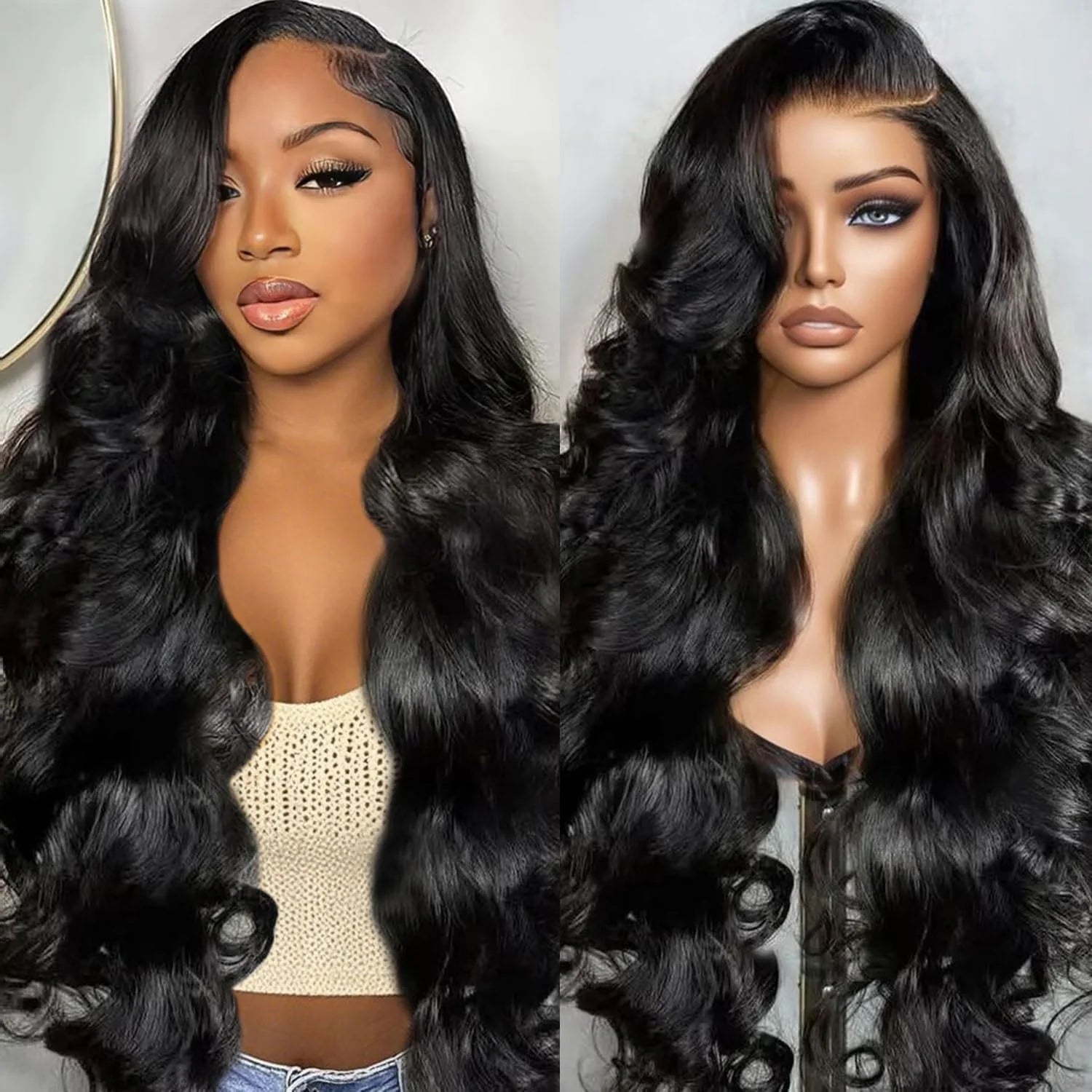 MYA 200% Density 3D Bouncy Body Wave HD Transparent Lace Front Wig Flash Sale6