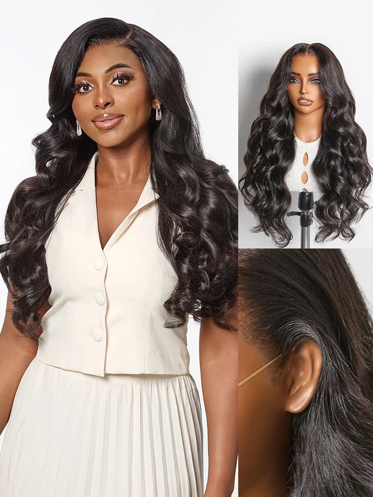 MYA NatureMAX™ 200% / 250% Density Loose Wave Glueless Ear-to-ear 13x4 HD Lace Front Wig Pre-Cut Lace Flexi-Fit Drawstring Cap3