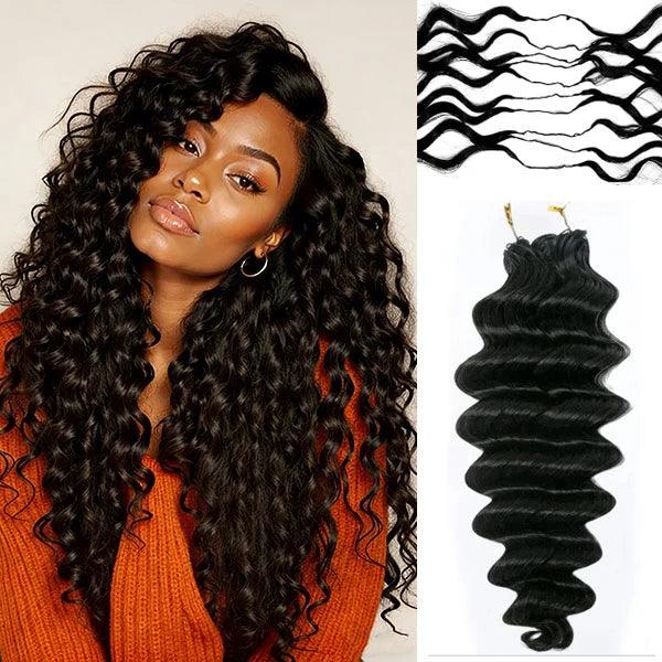 MYA Pre-Separated Loose Deep Crochet Human Hair Salon-Quality Boho Hair Braids6