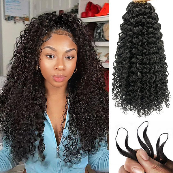 MYA Lightweight Feather Water Wave Crochet Human Hair Miracle Knots Natural Feel Easy Install4