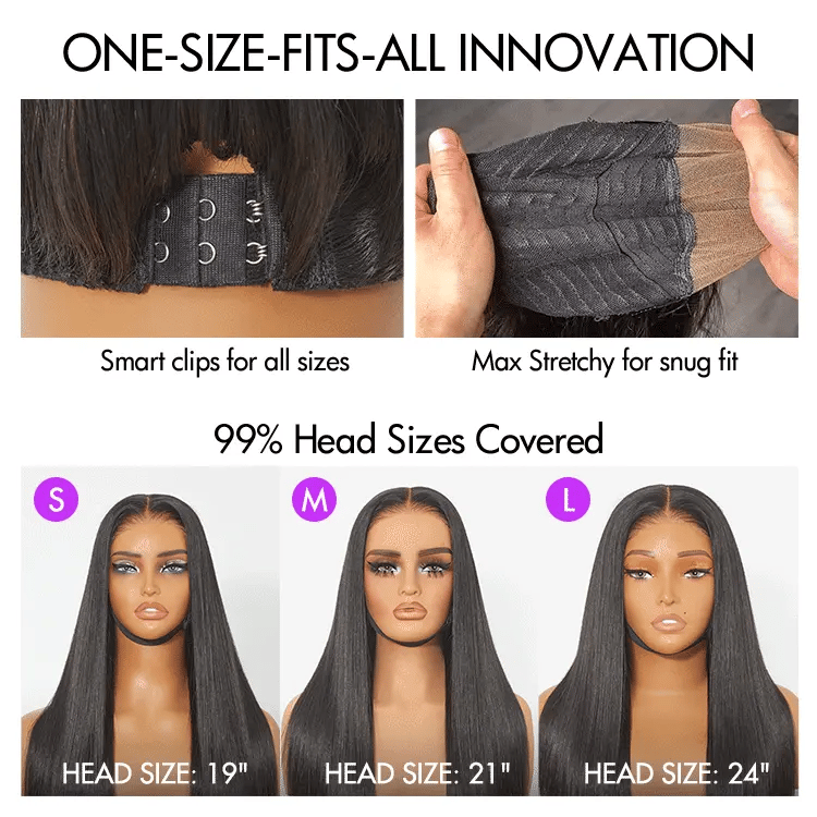 MYA All-Day Comfort™ Wig Silky Blunt Cut Bob Glueless 7x6 Closure HD Lace Wig Pre-Cut Lace3