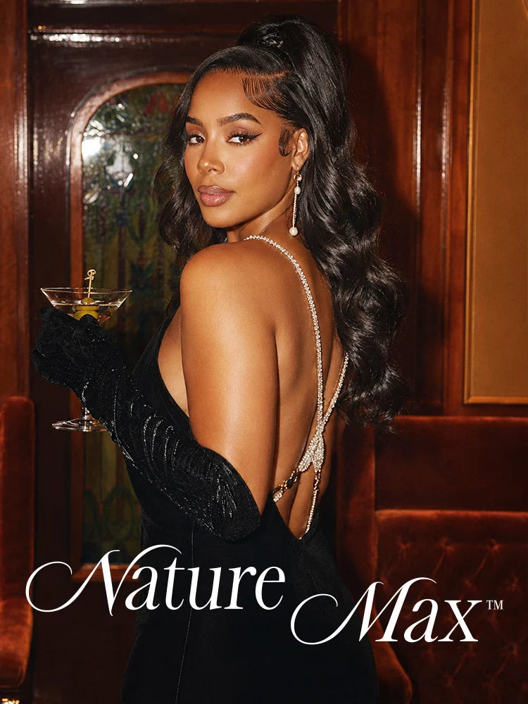MYA NatureMAX™ 200% Density Loose Wave Glueless 13x6 HD Lace Front Wig Human Hair Pre-Cut Lace Flexi-Fit Drawstring Cap1