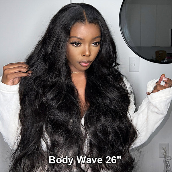 MYA 100% Glueless Wear Go Wig Pre-cut Lace Undetectable 7x5 HD Lace Wigs Preplucked with Natural Hairline Bleached Knots Human Hair Wigs6