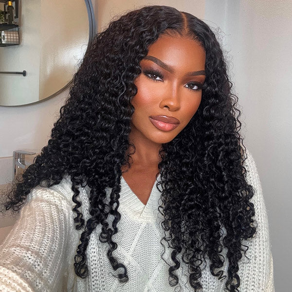MYA Burmese Curly Glueless Wig Bleached Knots 13x4 13x6 HD Lace Front Wear Go Wig With Flexible Fit Drawstring2