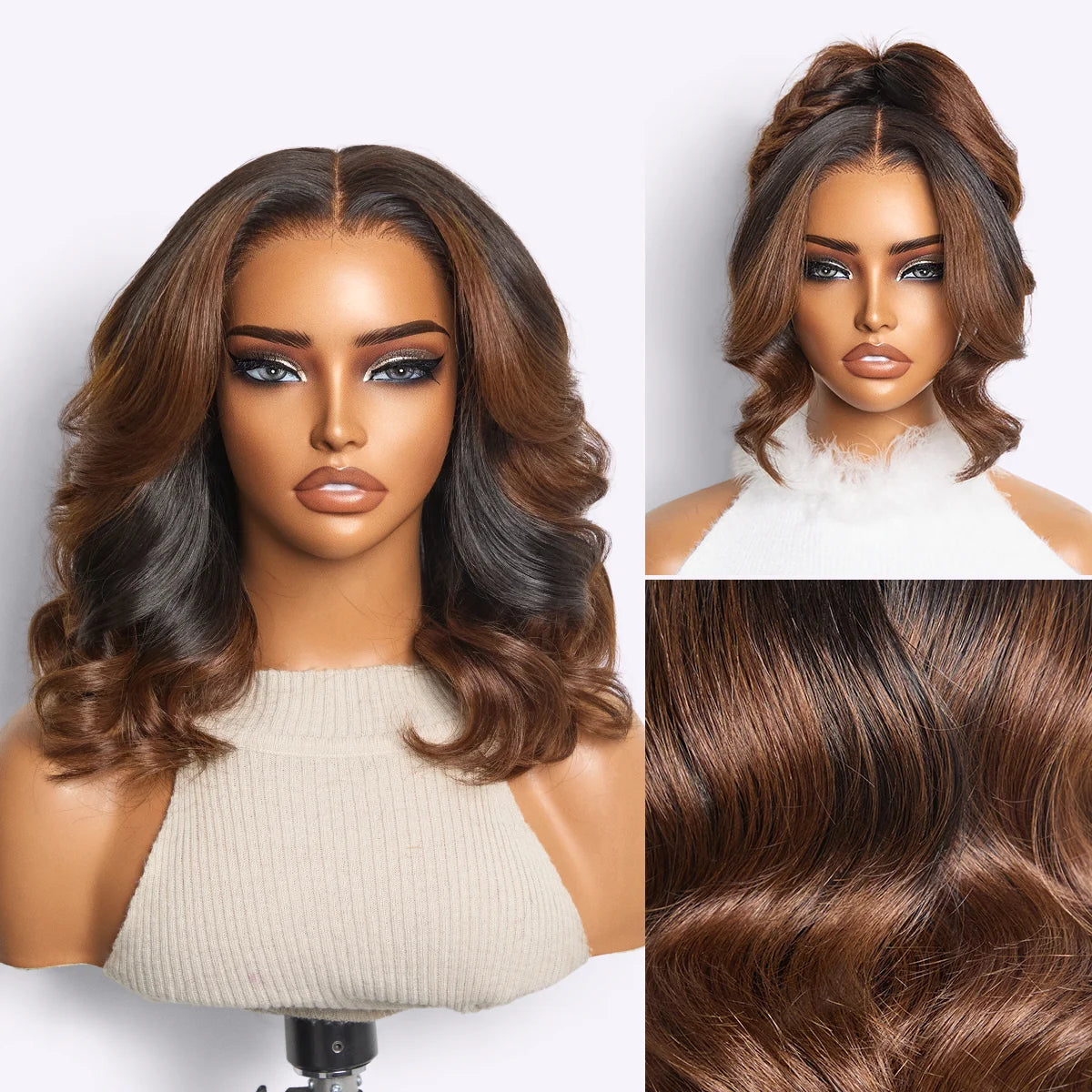 MYA All-Day Curl Hold™ Premier Grade Hair Shoulder Length Body Wave CuticleAlign™ PartingMax Glueless 7x6 HD Lace Wig Pre-Cut Lace1