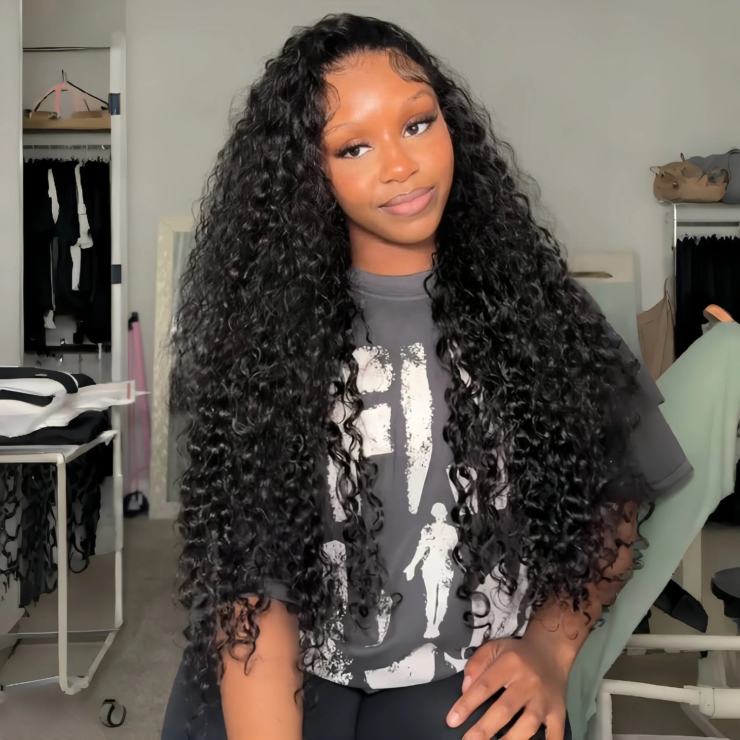 MYA Pre Everything Long Curly Hair 13x4 Full Lace Frontal Wig Thick Curly Hair Glueless Wigs Flash Sale1
