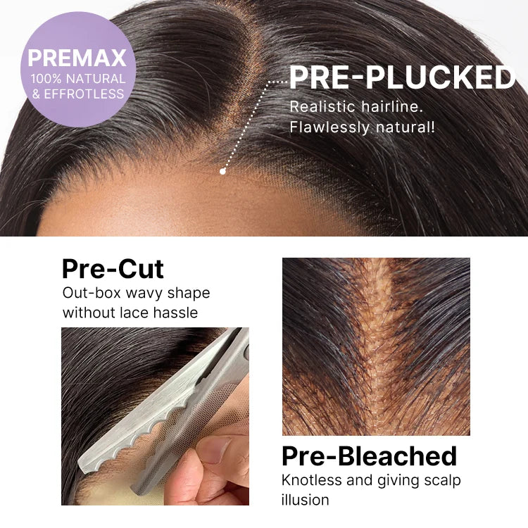 MYA All-Day Comfort™ Wig Silky Blunt Cut Bob Glueless 7x6 Closure HD Lace Wig Pre-Cut Lace3